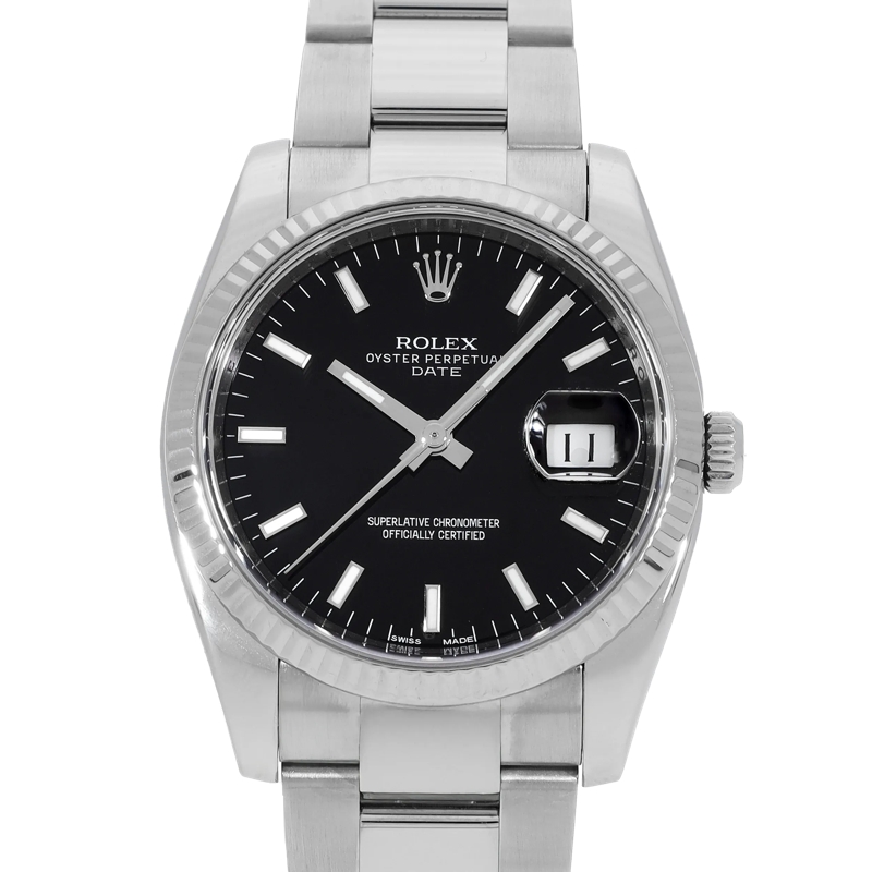 Rolex Automatikuhr Oysterdate Schwarz