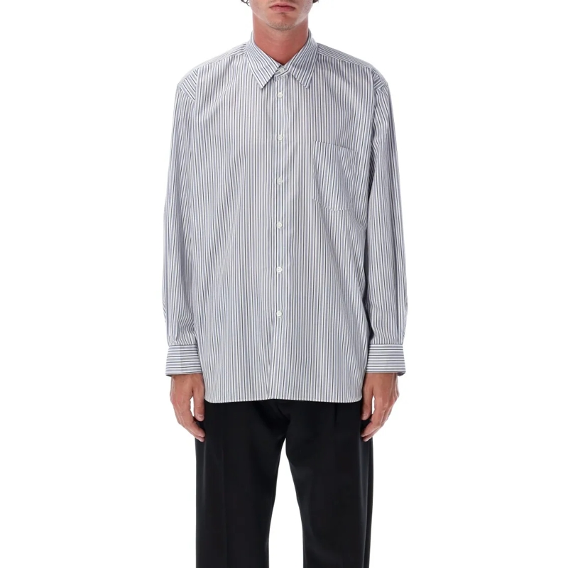 Comme des Garcons Hemd Striped Cotton Shirt Multicolor