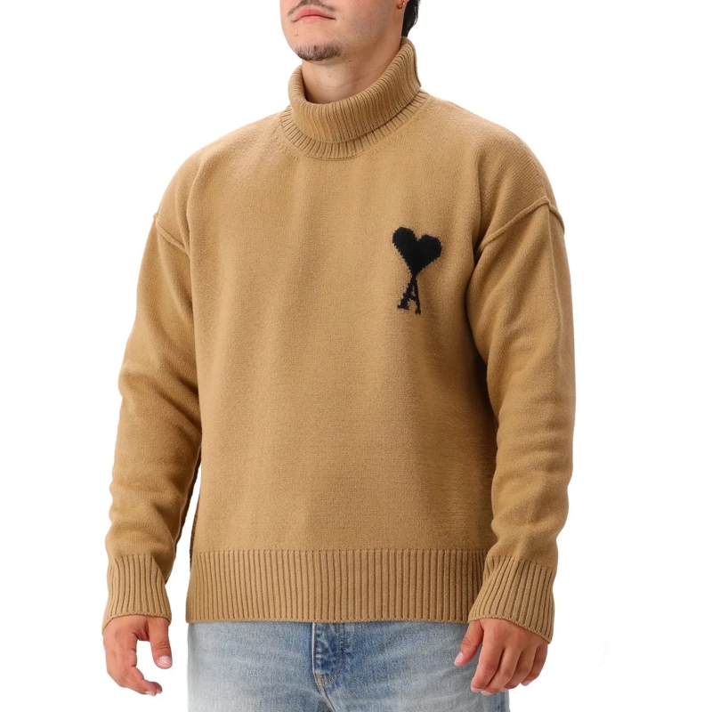 AMI Paris Pullover Sweaters Gris Chine grau