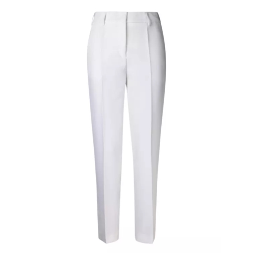 Blanca Vita White Cigarette Trousers White Pantaloni