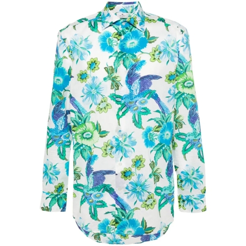 Etro Multicolour Logo Shirt Multicolor Skjortor