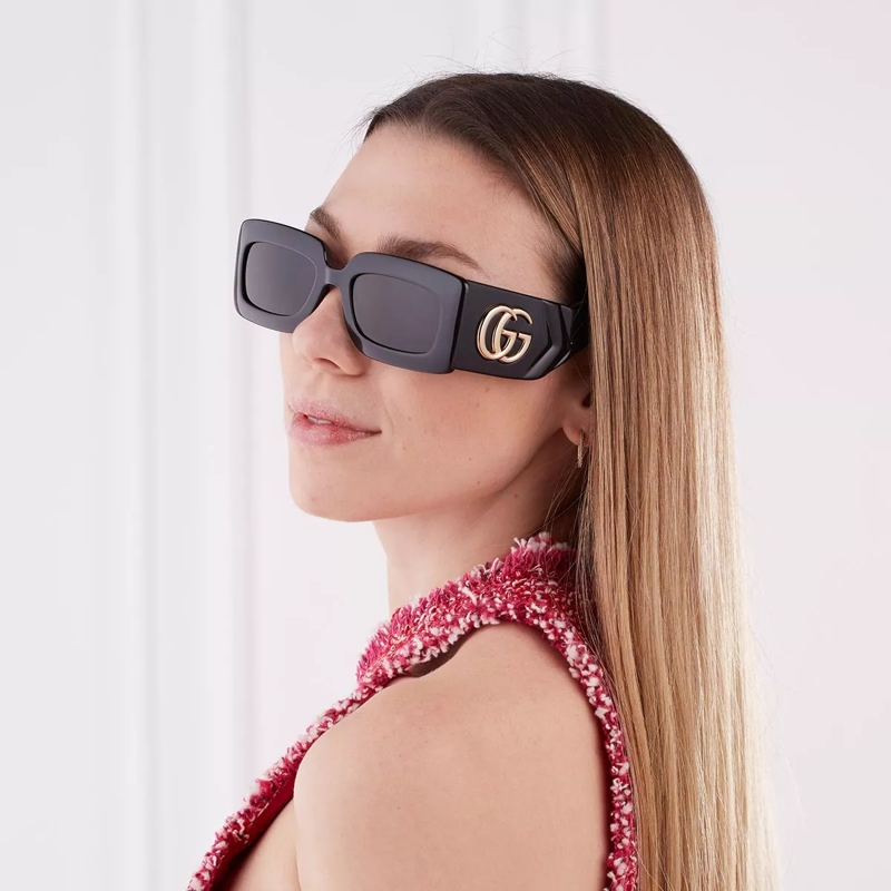 Gucci Sonnenbrille GG0811S-001 53 Sunglass WOMAN INJECTION Black(Image 3)