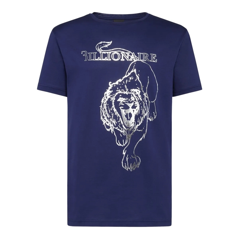 BILLIONAIRE T-Shirt T-Shirt Lion dunkel-blau