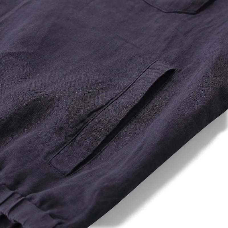 Herno Overgangsjas Jacke aus  Leinen blau(Image 5)