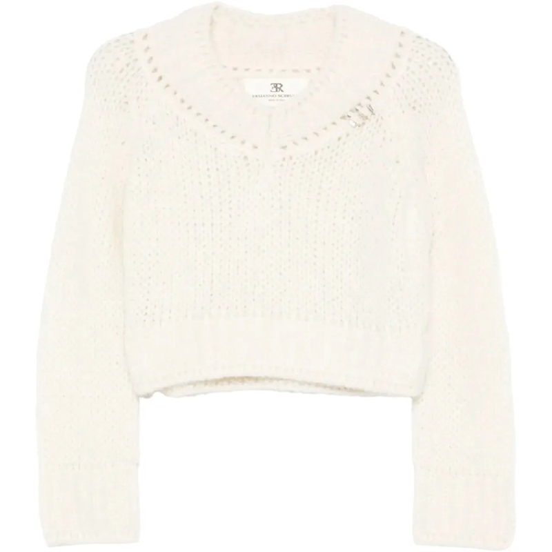 Ermanno Scervino  maglia scollo v manica lunga divers mehrfarbig