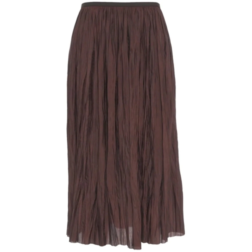Roberto Collina Jupes midi Midi pleated skirt braun