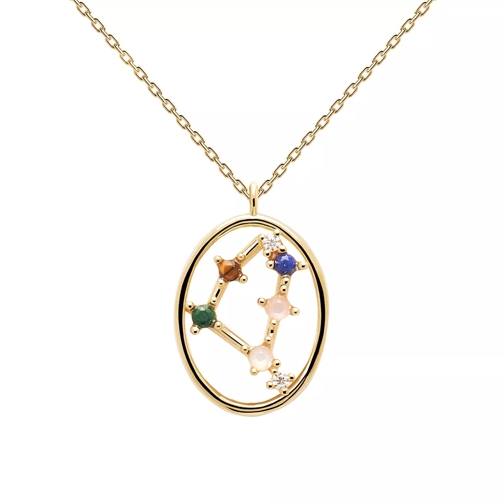 PDPAOLA Necklace CAPRICORN Yellow Gold Short Necklace