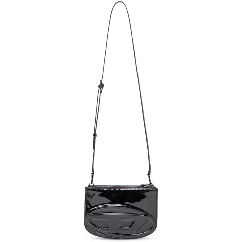Diesel Sac à bandoulière Diesel Borsa 1DR Twin in Vernice Nera schwarz(Image 2)