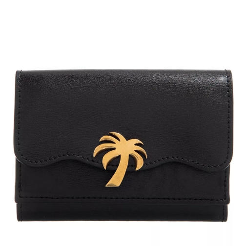Palm Angels Palm Beach Wallet   Black Gold Tri-Fold Portemonnee