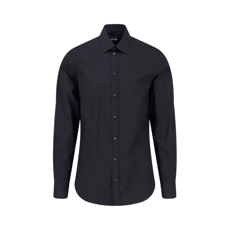 Dolce&Gabbana Overhemd Black Cotton Shirt Black