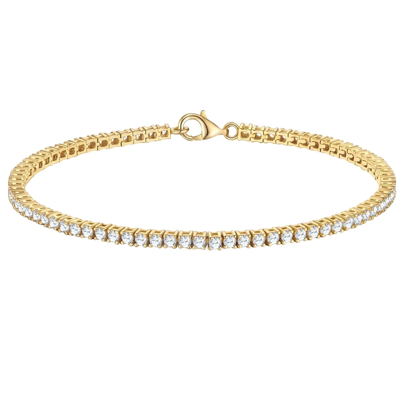 Trilani Armband Sterling Silber Armband Zirkonia gold