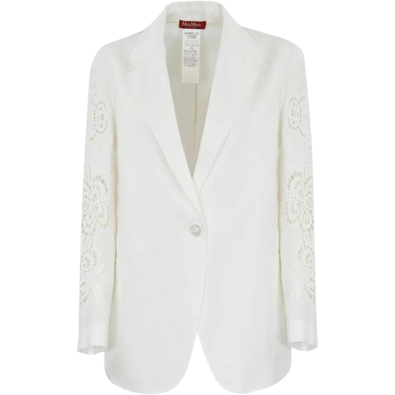 Max Mara Veste de transition Jackets White weiß