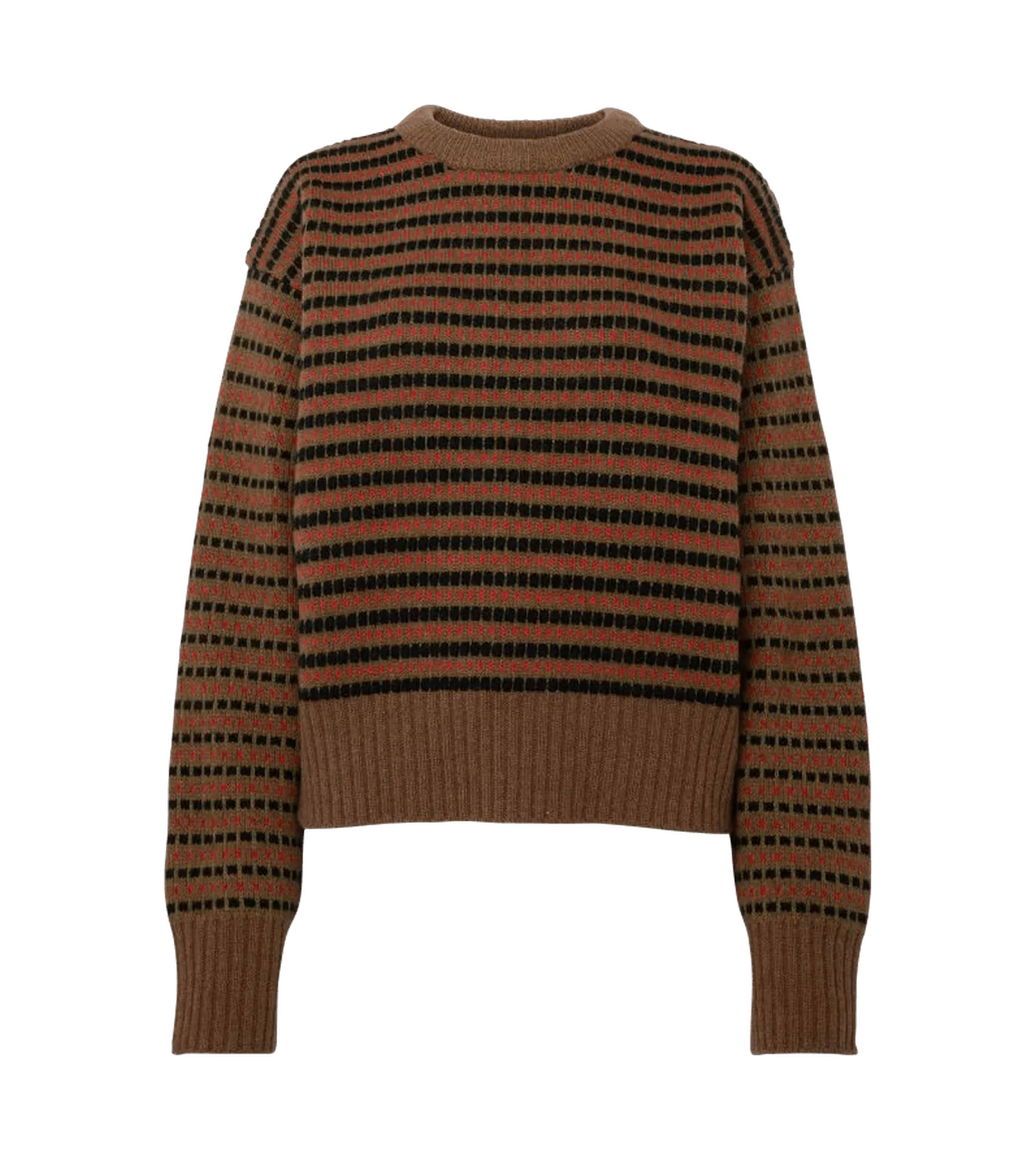 J.W.Anderson - Jacquard-Pullover mit Streifen - Größe S - grün