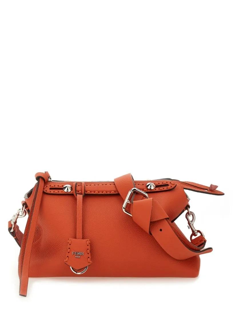 Fendi Crossbody bags By The Way Saddle Bag Medium in rood