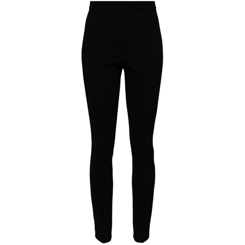 Moncler  Black Stretch Fabric Pants Black