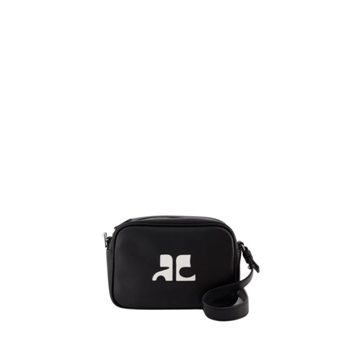 Courrèges Reedition Camera Crossbody - Leather - Black Black Sac à bandoulière