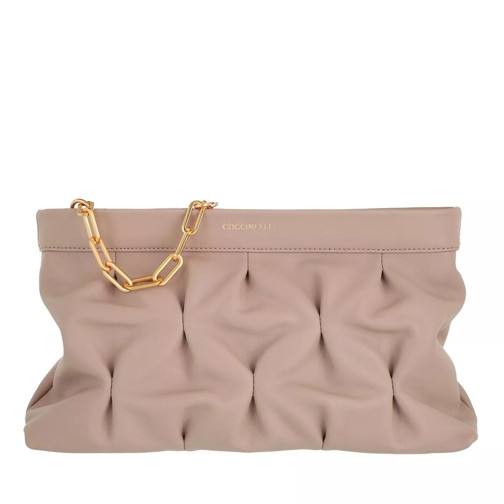 Coccinelle Handbag Smooth Calf Leather Soft  Powder Pink Schooltas