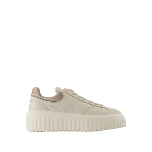 Hogan H Stripes Sneakers - Leather - Beige Neutrals sneaker basse