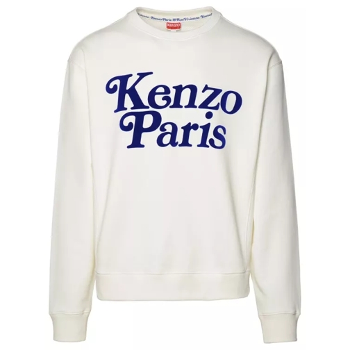 Kenzo Written Logo Sweatshirt White 
