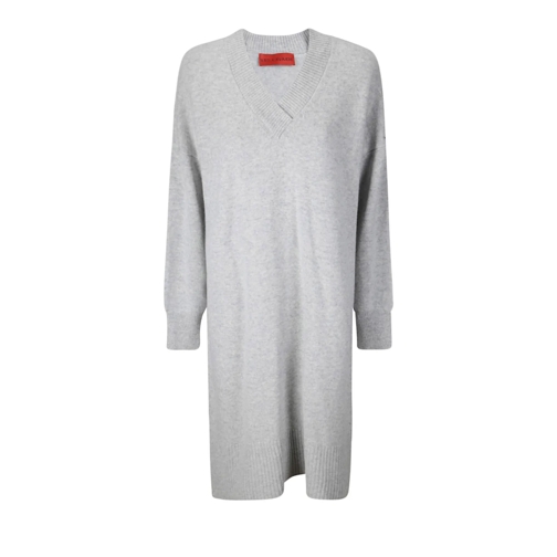 Wild Cashmere Midi-Kleider Oversized Wool Midi Dress Grey