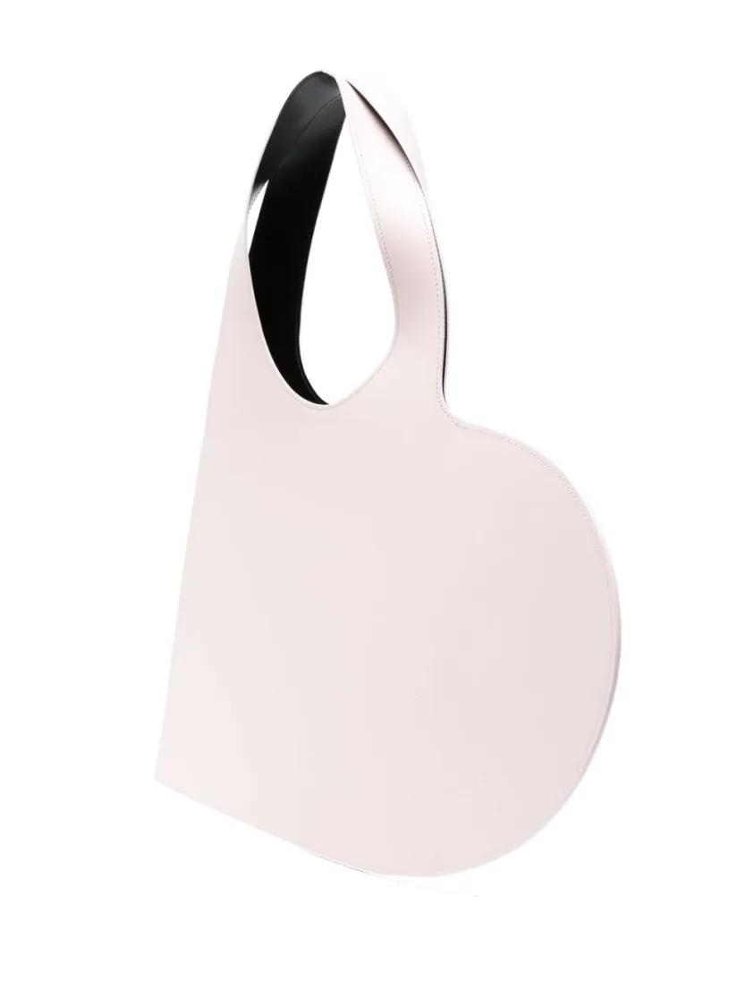 Coperni Crossbody bags Heart-Shaped Powder Pink Handbag With Logo Print in roze
