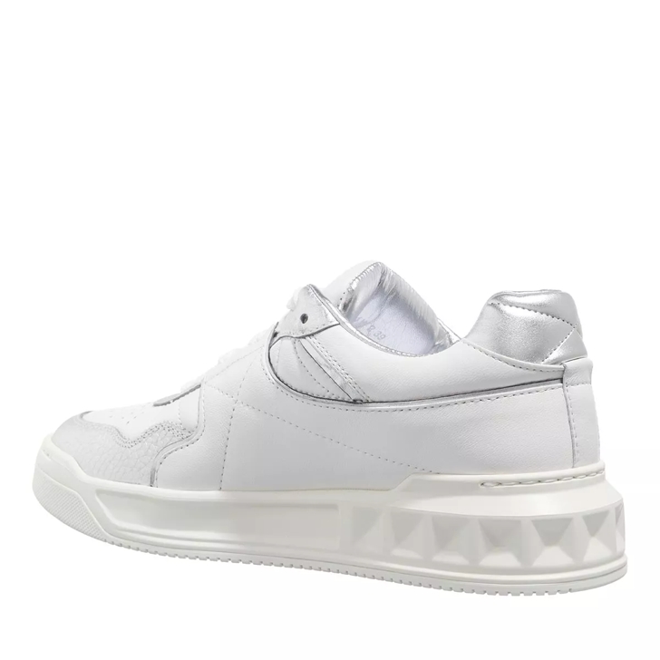 Valentino Garavani Sneaker Leather White Silver Low Top Sneaker