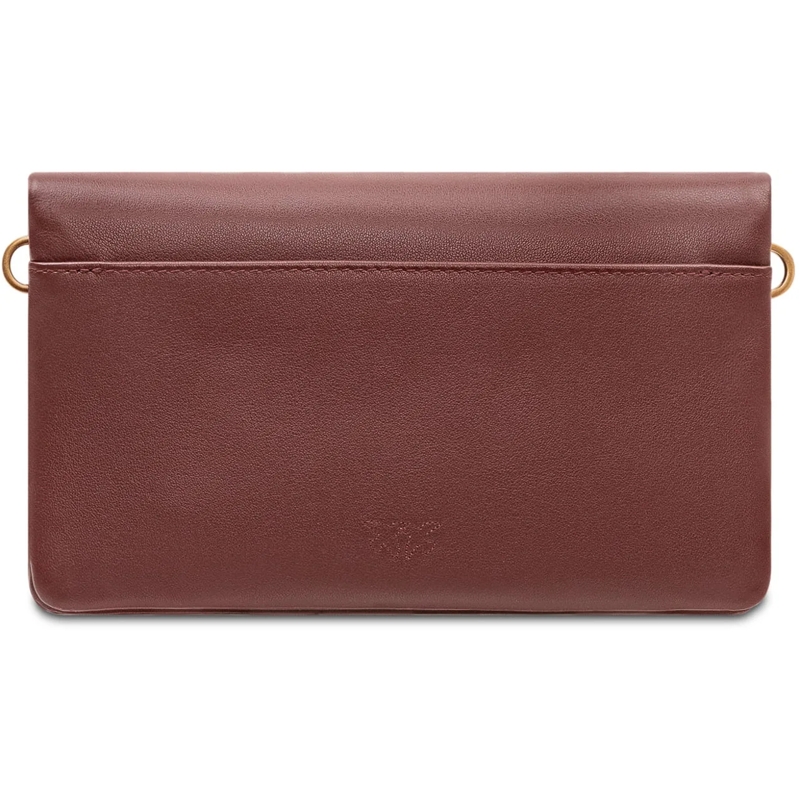 Pinko Schultertasche Borsa a Spalla Click Soft con Patta e Logo braun(Image 4)