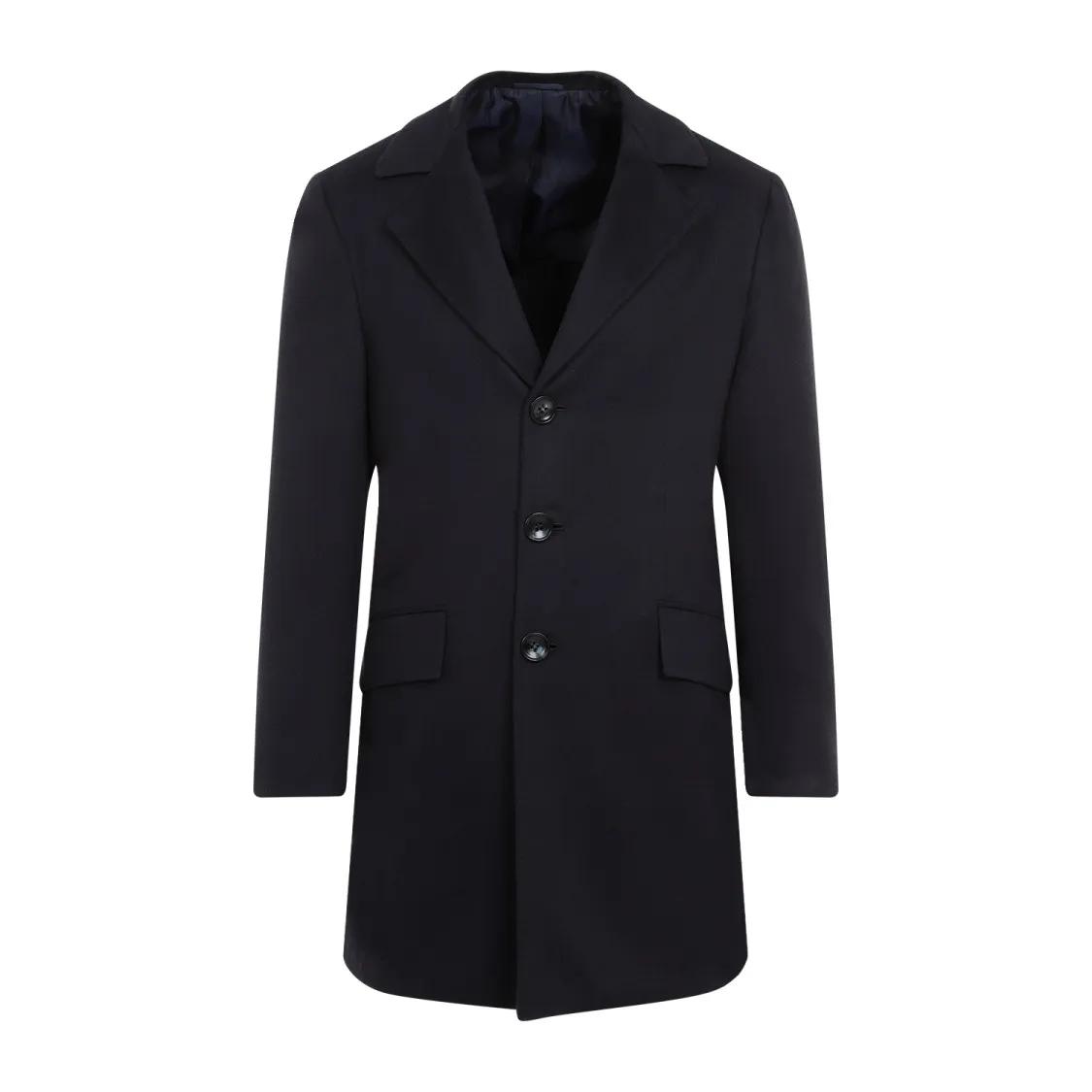 Kiton - Luca Caban Coat - Größe 50 - blau