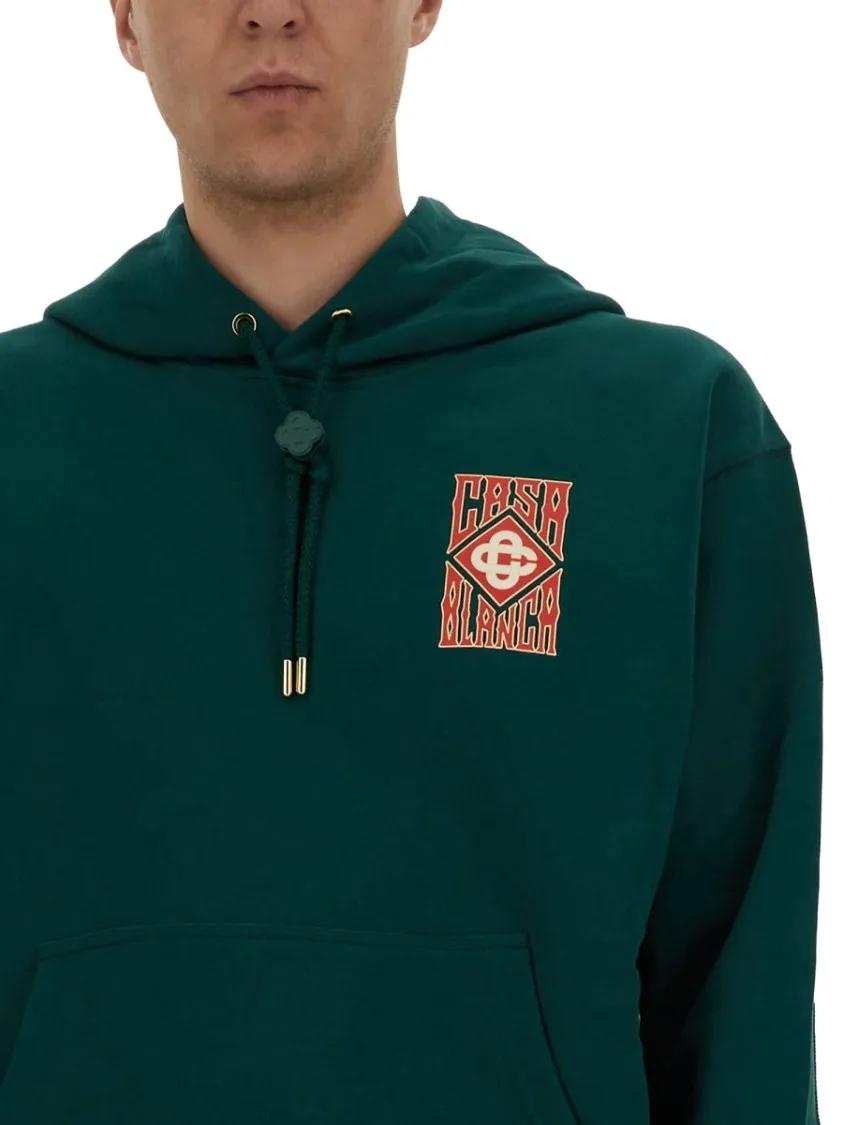 パーカー・フーディ Casablanca GOTHIC STACKED LOGO SWEATSHIRT CASABLANCA Gothic Stacked-logo hoodie | farfetch | REVERSIBLE