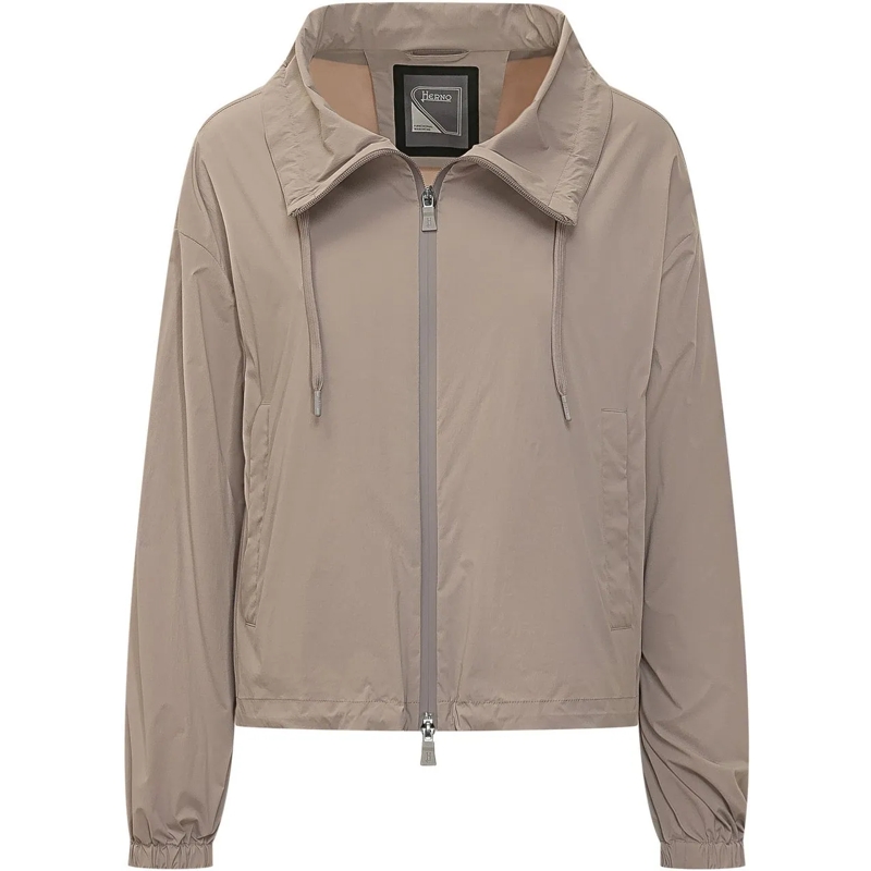 Herno Übergangsjacke Giubbotto Leggero con Cappuccio beige