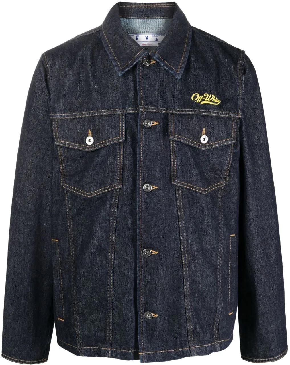 Thumbnail - Off-White - Wave Off denim jacket - Größe M - bunt