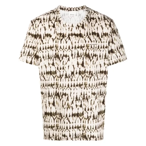 Isabel Marant  T-Shirt Marant Abstract Print Khaki Neutrals