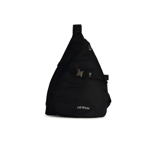 Off-White Rucksack Outdoor' Black Nylon Blend Fanny Pack Black