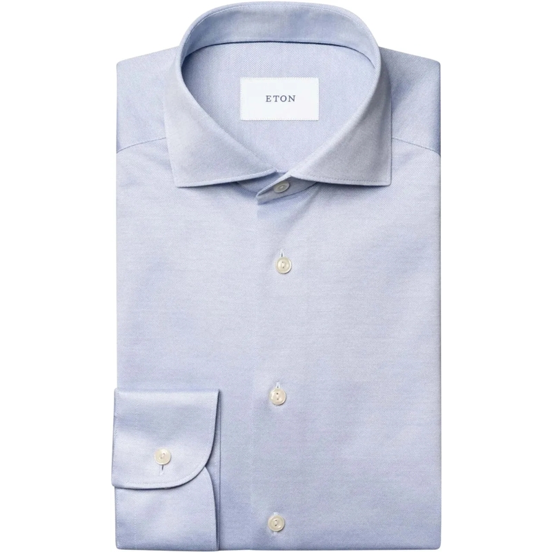 Eton  Eton  Lange Mouw Overhemden Lichtblauw 100013971 blau(Image 2)