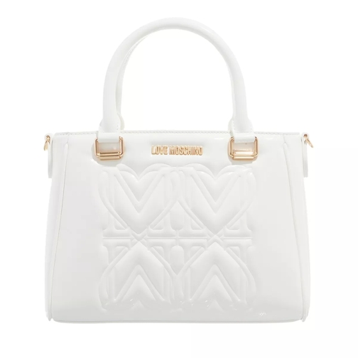 Love Moschino Big Embossment Offwhite Fourre-tout