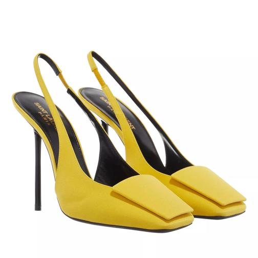 Saint Laurent Maxine Slingback Pumps Yellow Pump
