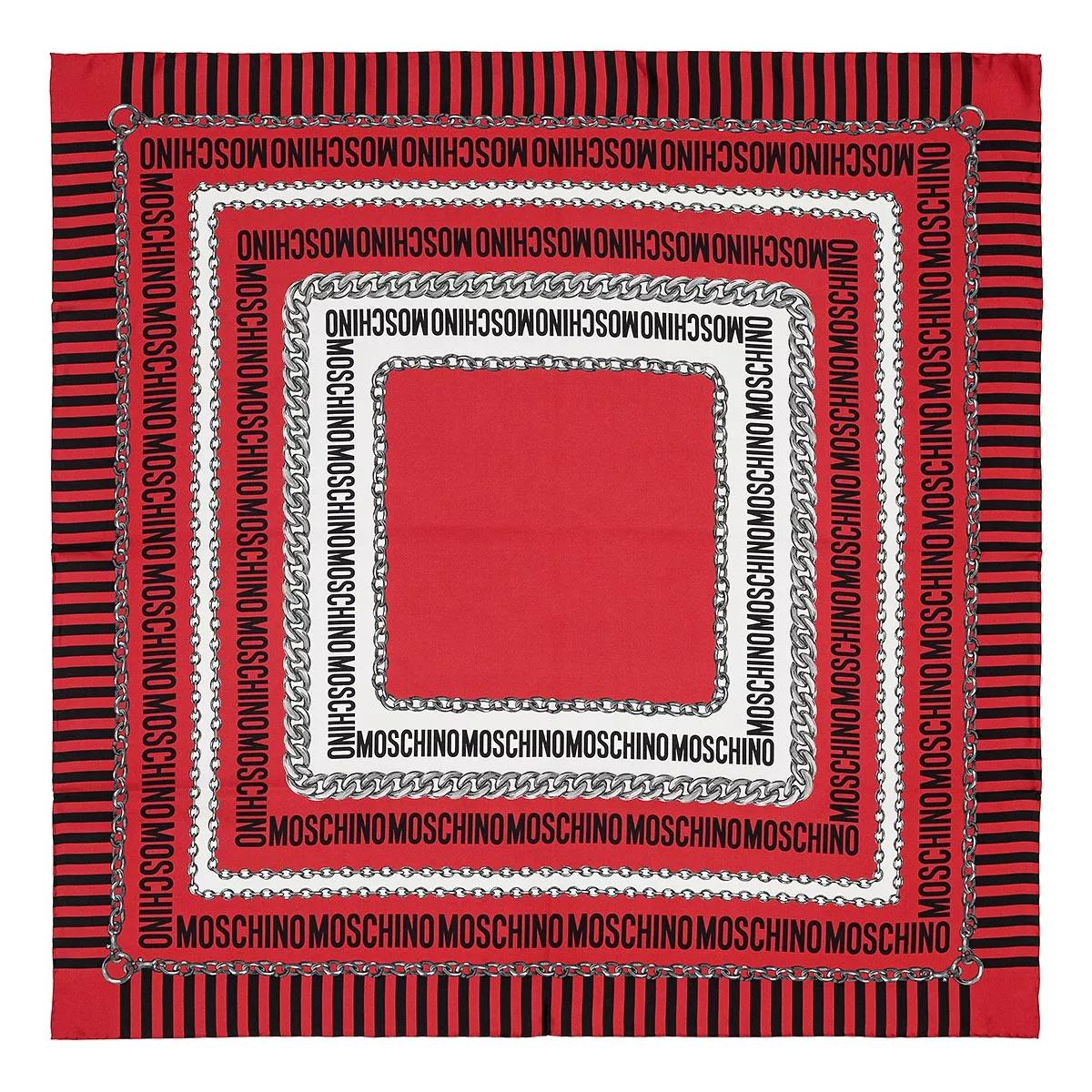 Moschino Scarf 90X90 cm Red Leichter Schal