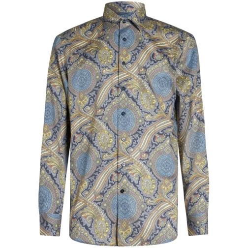 Etro Multicolored Abstract-Print Shirt Multicolor Shirts