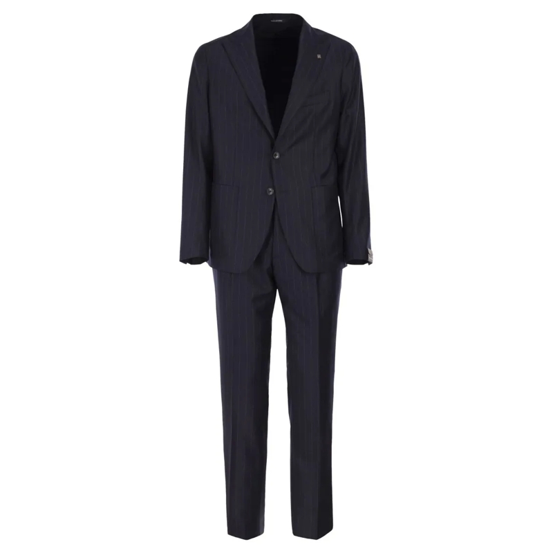 Tagliatore Anzugkombination Superfine Virgin Wool Suit Black