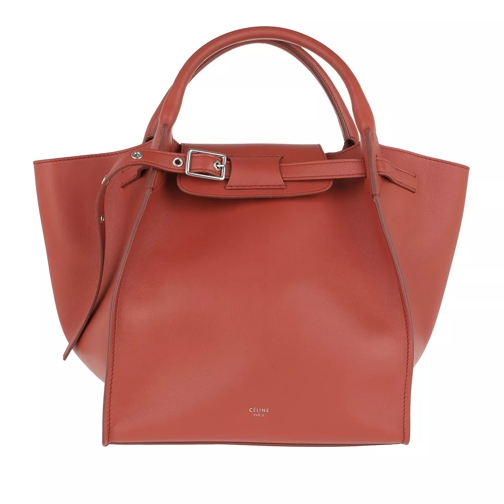 Celine Small Big Bag Smooth Calfskin Fox Red Tote