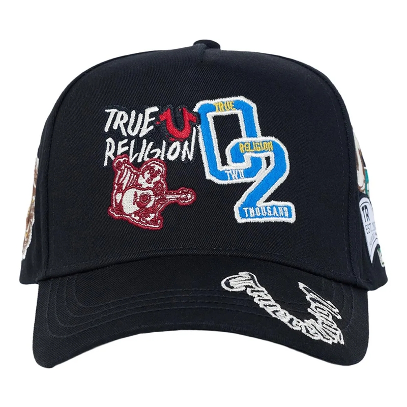 True Religion Hut - Verstärktes Schild- Verstellbare Riemen am Hint schwarz(Image 5)