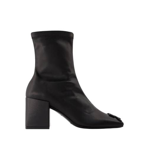 Courrèges Reedition Ankle Boots - Synthetic Leather - Black Black Stivale