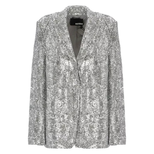 Rotate Blazer With Paillettes Grey 