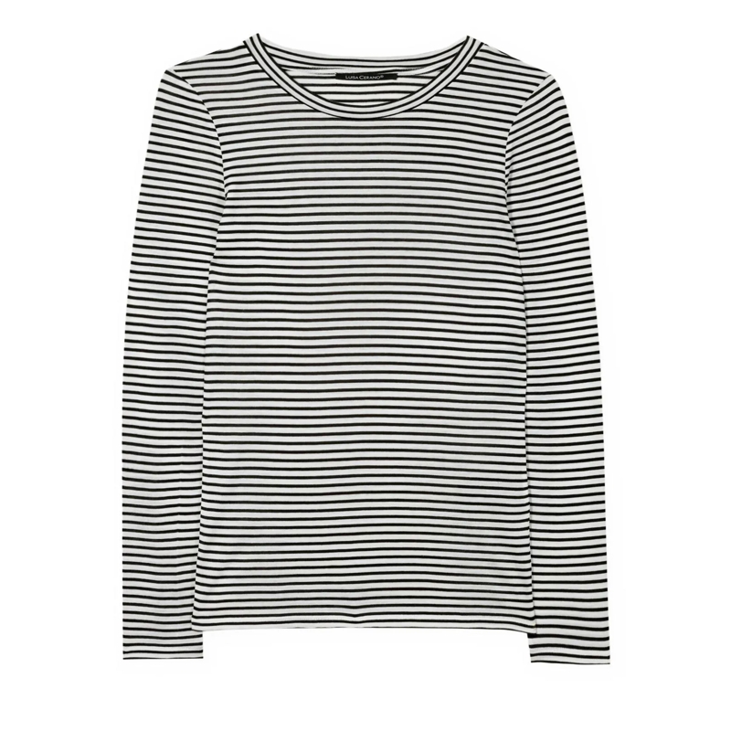 Luisa Cerano Top Ringel-Langarmshirt Ringel