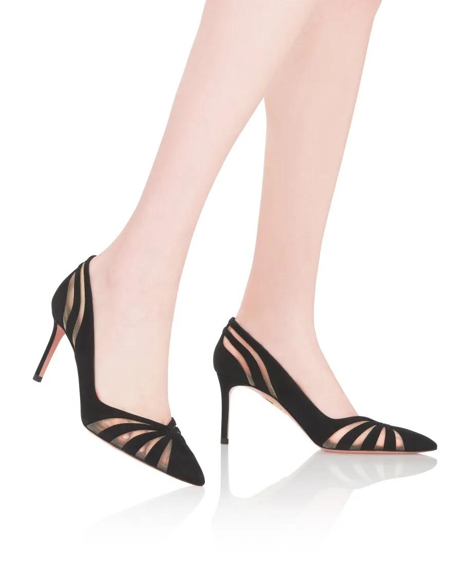 Thumbnail - Aquazzura Hohe Schuhe - The Spy Pump 75 - Gr. 38,5 (EU) - in Schwarz - für Damen