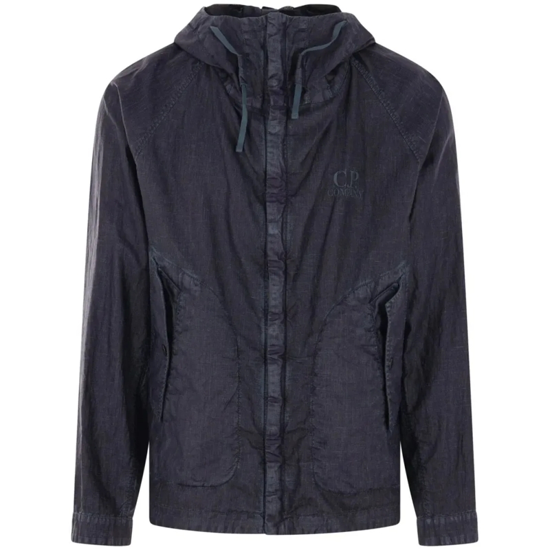 CP Company Veste de transition Goggle Windbreaker Blue