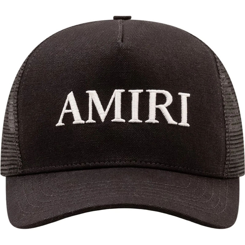 Amiri  Cappello Trucker con Logo Ricamato schwarz
