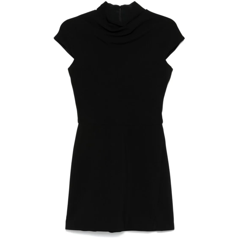 Versace Minikleid Mini Dress With Draped Detailing Black