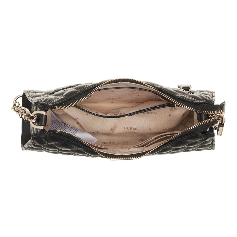 Guess Schultertasche Giully Top Zip Shoulder Bag Black(Image 5)