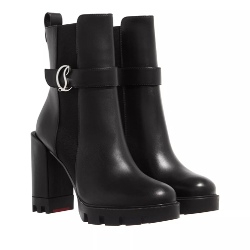 Christian Louboutin Chelsea Lug Low Boots Black Ankle Boot